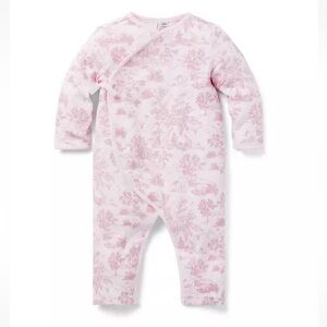 🩷Janie and Jack NWT🩷 Safari Pink Toile Footless PJ. 12-18m. Brand new!